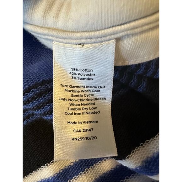 T by Talbots Women’s 2X Cotton Blend Funnel Neck Pull Over Sweatshirt Pockets - Picture 5 of 6